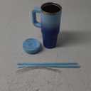 BJPKPK Tumbler With Handle 30 oz Stainless Steel Insulated Tumbler With Lid And Straw For Water Or Ice Coffee,Sky