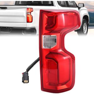 LED Tail Light Assembly Compatible with 2019-2024 Chevy Silverado 1500 2500HD 3500HD LTZ RST High Country ZR2, Right Side Taillight with Bulb and Harness (Fits Factory LED Models ONLY)