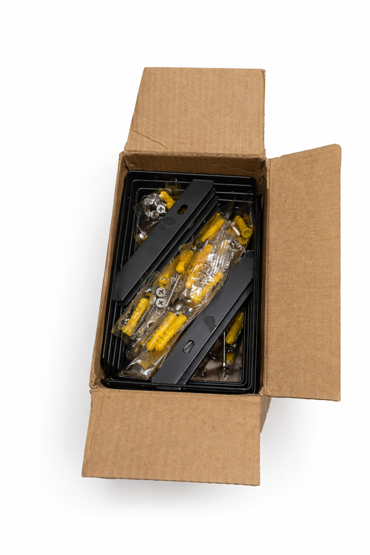 L Bracket, Shelf Support Corner Bracket for Wooden Board, Max Load : 42lb, Black