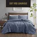 MODAVARI 3PC COMFORTER SET F/Q-BLUE