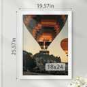 18x24 Picture Frame, White 18 x 24 Poster Frame for Horizontal or Vertical Wall Mounting, 1 Pack