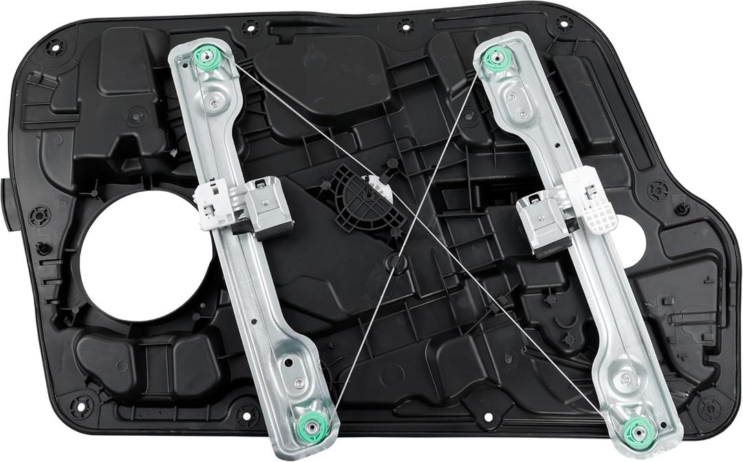 752-929 Front Right Passenger Side Power Window Regulator Without Motor with Panel Compatible with 2011-2014 Hyundai Sonata Replace# 752929, 824813Q000, 384737