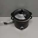 Crock-Pot 2-Quart Manual Slow Cooker, Feeds 2+ People, Great for Small Meals, Dips, & Sides; Removable Stoneware is Oven & Dishwasher Safe, Black