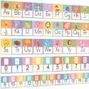 Boho Alphabet Line Bulletin Board Set ABC Number 0-20 Wall Decorations for Pre-School Kindergarten Elementary Classroom Nursery Homeschool
