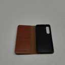 SHIELDON Case for Galaxy S25+ 6.7" 2025, Genuine Leather Flip Wallet Book Case Magnetic RFID Blocking Credit Card Holder Kickstand Shockproof Cover Compatible with Galaxy S25 Plus - Retro Brown