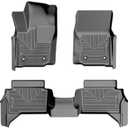 Husky Liners Weatherbeater Floor Mats | Fits 2024-2026 Toyota Tacoma - Hybrid, Double CAB ONLY | Front & 2nd Row, 3-pc Black - 99281