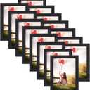 HORLIMER 5x7 Picture Frame Set of 15, Black Picture Frames Display 5 by 7 Photo for Wall or Tabletop