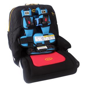 Extra Small Blue RideSafer Travel Vest & TravelSmarter Booster Seat Combo, Lightweight, Compact, Portable Car Seat - Perfect for Travel and Everyday Child Safety