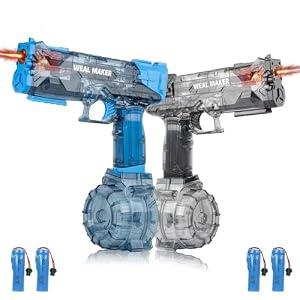 Pycoal Electric Water Gun, 2PCS Powerful Water Guns for Adults Kids Automatic Water Pistol with 4 Rechargeable Batteries 26FT Long Range Squirt Gun Large Capacity Watergun Toy for Beach Backyard Party
