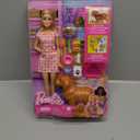 Barbie Doll & Pets Set, Blonde with Mommy Dog, 3 Newborn Puppies with Color-Change Feature & Pet Accessories (1 count (pack of 1))