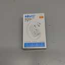 Retractable USB C Charger Wall Plug with 35.5in/90cm Type C Cables Cords,40W Fast Charging Foldable Block Multi Charger for All Devices for iPhone 17/16/15/14/13/12,iPad,Galaxy,Pixel (White)