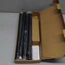 Zeerobee Curtain Rods for Windows 66 to 120, Black Curtain Rod, Adjustable 1 Inch Heavy Duty Outdoor/Indoor Modern Drapery Pole, 32"-120"