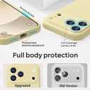 Ktele Magnetic for iPhone 17 Pro Case [Compatible with Magsafe] [Premium Silicone Satin-Smooth Touch] Slim Shockproof Anti-Scratch Microfiber Lining Case, 6.3 inch, Creamy Yellow