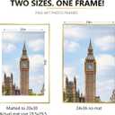24x36 Poster Frame Gold – Modern Aluminum Poster Frames 24 x 36 Inches with Real Glass, Large Metal Photo Frames for Wall Display Vertical & Horizontal