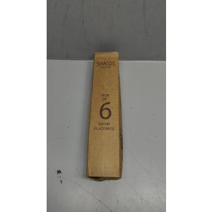 SHACOS Round Placemats Set of 6 for Dining Table Autumn Fall Round Braided Place Mats Washable Non Slip Kitchen Table Mats Decor, Bright Orange