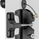 Key Lockable Two Sided Gate Latch, Outdoor Fence Gate Lock Double Sided Gate Latch, 2 Way Gate Latch Lock with Spring Loaded Pull Cable, Fence Locks for Outdoor Gates Metal, Wood Fence