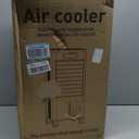 Portable Evaporative Air Cooler, Quiet Windowless Swamp Cooler with 4 Ice Packs, 2 Gallon Water Tank, Remote Control, 4 Modes & 3 Speeds, Oscillating Cooling Fan for Bedroom, Living Room and Office