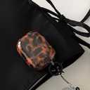 Leopard Cheetah Print Case for AirPods 3rd Generation(2021) with Keychain Tortoiseshell Animal Pattern Trendy Brown Cases with Lock for Cool Girls Women Men(for AirPods 3,Tortoise)