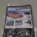 Autovir Windshield Cover for Ice and Snow | Oxford Fabric Windshield Cover for SUV, Sedan, Coupe & Hatchback | Protection from Snow, Ice & Frost | Winter Car Accessories (Small)