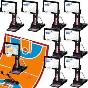 8 Pack Basketball Game Toys Tabletop Basketball Shooting Game Mini Desktop Basket Ball Gift Desk for Adults Office Relax Reduce Stress Prizes Party Favors Birthday Gift(Black)