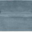 H.VERSAILTEX Stretch Velvet Loveseat Covers for 2 Cushion Couch Covers for Living Room Sofa Covers Slipcovers with Non Slip Straps Bottom, Ultra Thick Comfy Velour (Width 58"-72", Stone Blue)