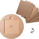 Bat System for Potters Wheel, 12 Round Outer Bat with Set of Six 7 Square Inner Bats, Bat Adapter with Removable Inserts for Throwing Pottery, for Potters and Clay Artists (6)