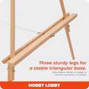 Traditional Beechwood Wooden Easel Stand for Sign - Lightweight, Foldable & Portable Canvas Holder - Floor Canvas Stand for Painting, Display & Sketching - Paint Stand for Canvas up to 30"