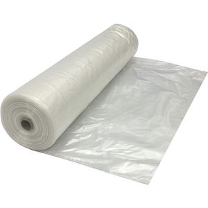 Farm Plastic Supply - Clear Plastic Sheeting - 8 mil - (10' x 100') - Thick Plastic Sheeting, Heavy Duty Polyethylene Film, Drop Cloth Vapor Barrier Covering for Crawl Space