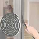 Window Weather Stripping Door Seal, 33 Ft Self-Adhesive Winter Insulation Strip for Exterior Front Door Frame Window Soundproofing Noise Cancelling Window Inserts, 0.35"Wide x 0.2"Thick, Gray