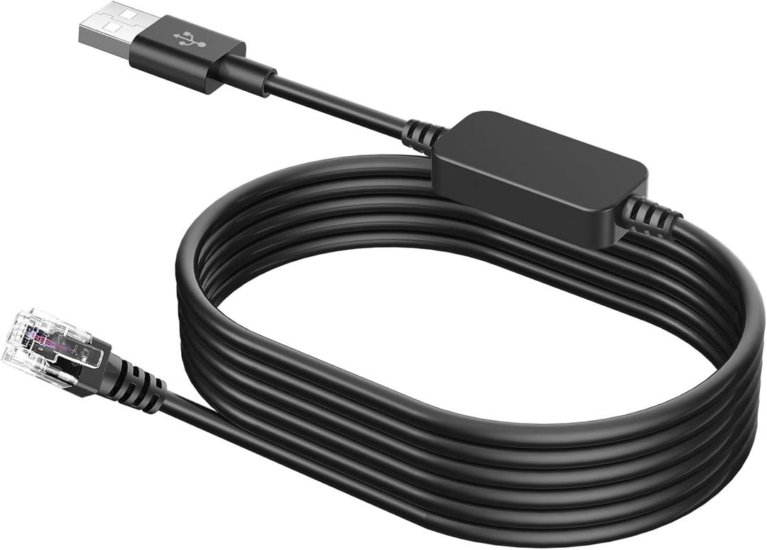 Radar Detector Cable, USB 2.0 to RJ11 Plug Cable, Replacement Power Cable of Radar Detector, used for Escort Max360 Passport 9500i Uniden R1 R3 R7 Radenso XP Beltronics and More Radar Detectors 3.3ft