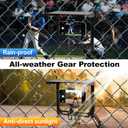Cell Phone Fence Mount with Shade, Game Recording Mounting Kit Works with Gamechanger, iPhone, Mevo Start, Phones, and GoPro, for Recording Baseball,Softball and Tennis Games