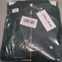 DOLNINE Plus-Size-Sweatshirts for Women Casual Oversized Half Zip Pullover Tops Dressy Long Sleeve Crewneck Blouses Shirts (Green, XL)