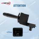 Turn Signal Switch Lever Wiper Switch Compatible with 2002-2009 Dodge Ram 1500/2500/3500, 2004-2009 Dodge Durango/Dakota, 2007-2009 Chrysler Aspen, 2330848 CBS1338 56045165AB