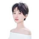 Human Hair Toppers for Women Short Straight Clip in Top Hairpiece for Thinning Hair Loss Cover 7x10 20cm Dark Brown