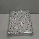 Berkshire Blanket Peanuts® Kids Sheet Set Queen Size - 4 Pieces,Cute Character Snoopy Printed Soft Microfiber Bed Sheets,Peanuts Poses and Paws Grey