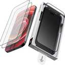 2 Pack Screen Protector for iPhone 17 Pro 6.3" 5X Stronger Tempered Glass 9H+ Hardness 12FT Military Grade Shatterproof HD Clear, Scratch Resistant Bubble-Free Installation Frame Case Friendly