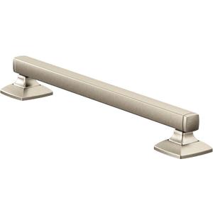 Moen YG5112BN Bathroom Safety 12-Inch Stainless Steel Transitional Bathroom Grab Bar, Brushed Nickel