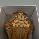 Philosopher's Stone Puzzle Box - 3D Brain Teaser Puzzle for Adults - Wooden Treasure Chest - Money Puzzle Box for Cash Gift - Escape Room Game (Metal)