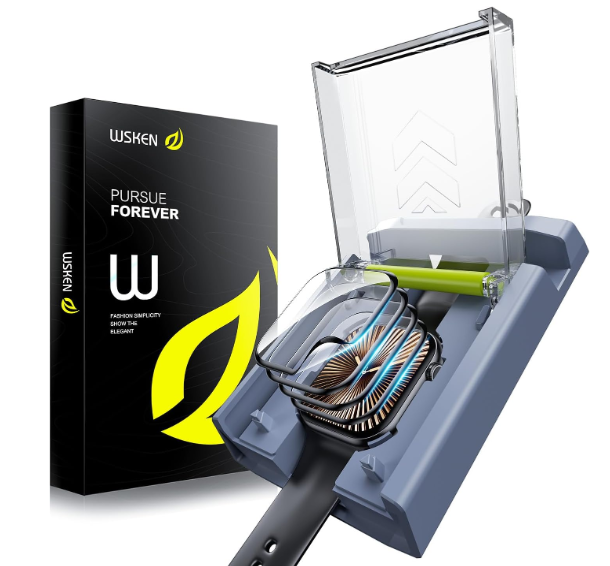 WSKEN 4 Pack Screen Protector for Apple Watch Series 11/10 46mm - [Auto Align Box] [100％ Zero Bubble] [Flexible TPU Film - No Glass] 11 HD Full Coverage for iWatch Cover Accessories