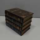 Decorative Vintage Book Box Wooden Antique Storage Box, 2 Pack Invisible Faux Books Fake Book Decorations for DIY Crafts Trinket Storage Home Bookshelf Cafe Hotel