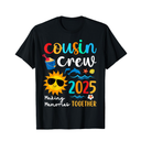 Cousin crew 2025 Summer Vacation Beach Family Trips Matching T-Shirt, Large