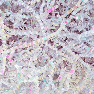 Uptotop 2 LB Crinkle Cut Paper Shred Filler for Gift Wrapping, Gift Basket Filling, Perfect for Birthday, Christmas, Thanksgiving, Halloween, Easter, Valentine's Day, Mother's Day, Father's Day, Wedding & Holiday Decor, Diamond White
