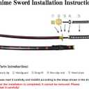 Anime Sword 41 inch,Zoro/wado ichimonji/Anime Original Texture,for Role-Playing and Collection, with One Display Stand