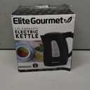 Elite Gourmet EKT8690 1.7L Electric Tea Kettle 1500W Hot Water Heater Boiler BPA-Free, Fast Boil, Water Level Window and Auto Shut-Off, Black