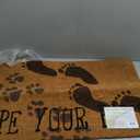 Liora Manne Natura Cute Dogs Wipe Your Paws Natural Outdoor Welcome Coir Door Mat, 18"x30", Pack Of 1