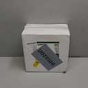 Lullaby 100PCS Clear Plastic Plates with Gold Rim, Includes 50pcs Dinner Plate 10” and 50pcs Dessert Plate 7”, Disposable Heavyduty Plates for Birthdays, Parties and Wedding