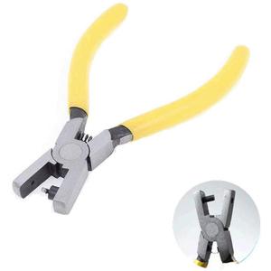 XMHF 2mm Round Hole Punch Pliers for Sheet Metal Yellow