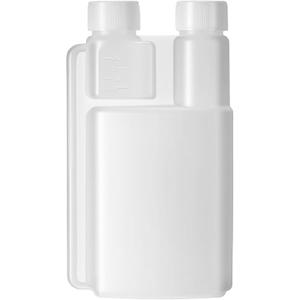 CHENGU Plastic Flask with Built-in Shot Glass Measuring Bottles Graduated Chamber with Caps Liquid Dispenser for Liquids to Store and Pour for Concerts Travel Camping Party (1 Pc, 8.45 Oz, 0.67 oz)