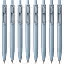 Uni-Ball One F, Gel Ink Ballpoint Pen, 0.5mm Fine Point, Faded Blue (Winter Frost), UMNSF05F.33, Pack of 10