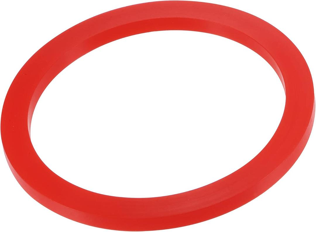 MECCANIXITY Silicone Rubber Flat Washer 4 Inch DN100 Gasket for Wrench Type Quick Connector, Red
